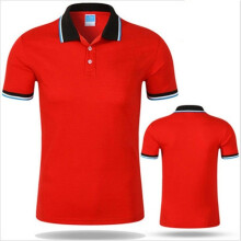 (Red, L) Shirt Polo T Shirt For Work Men Women Short Sleeve Quickdry Breathable Uniforms