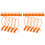 2000 Pcs Plastic Tamper Seals Fire Extinguisher Tags Security Tags Seals Safety Numbered Zip Ties Labels Orange 1