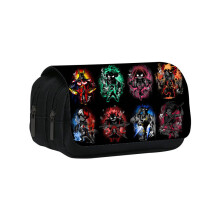 (Style 6) Hero My Academia Character Kids And Teens Double Layer Pencil Storage Pouch Bag