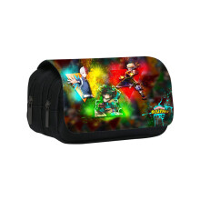 (Style 20) Hero My Academia Character Kids And Teens Double Layer Pencil Storage Pouch Bag