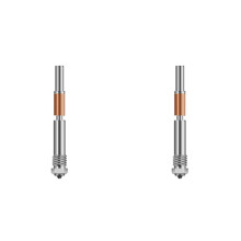 2pcs 0.6mm for QiDi Plus4 Bimetal Nozzle Ceramic Insulation Integration for Quick Removal and Very Easy Replacement