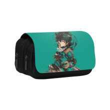 (Style 30) Hero My Academia Character Kids And Teens Double Layer Pencil Storage Pouch Bag