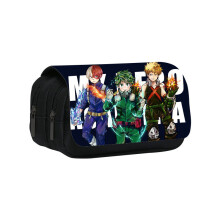 (Style 21) Hero My Academia Character Kids And Teens Double Layer Pencil Storage Pouch Bag