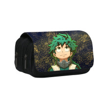 (Style 10) Hero My Academia Character Kids And Teens Double Layer Pencil Storage Pouch Bag