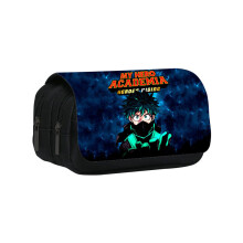 (Style 3) Hero My Academia Character Kids And Teens Double Layer Pencil Storage Pouch Bag