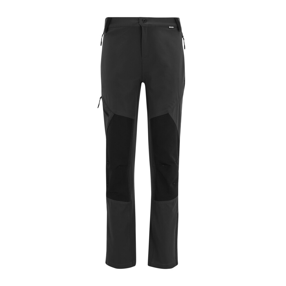Regatta Questra Hiking Trousers for Men, Grey, Size 36R, Stretch Polyester - Image 3