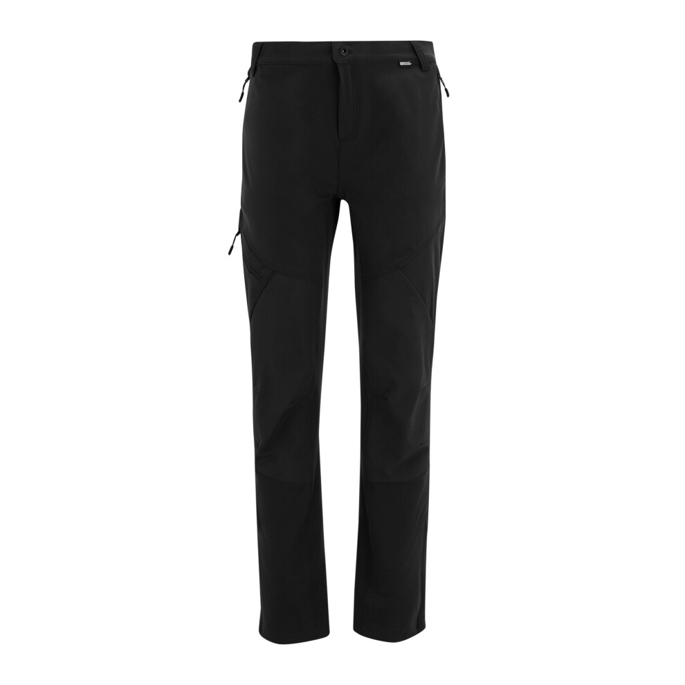 Regatta Men's Black Questra Hiking Trousers - 33R - 100% Polyester - Image 2