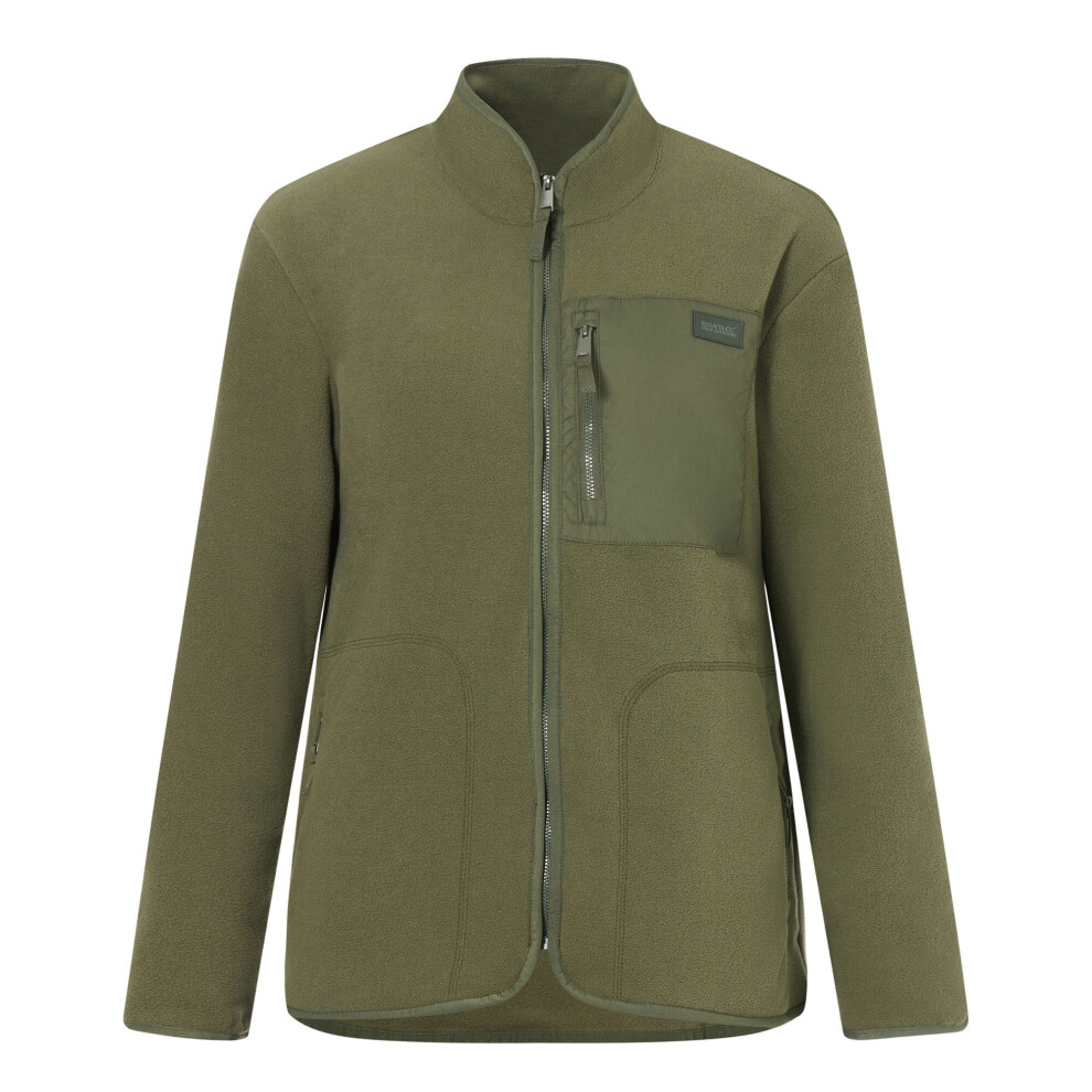 Regatta Women's Dark Frankie Full Zip Fleece - Khaki - 8 Uk - Khaki - 70% Polyester/30% Recycled Polyester - Image 2