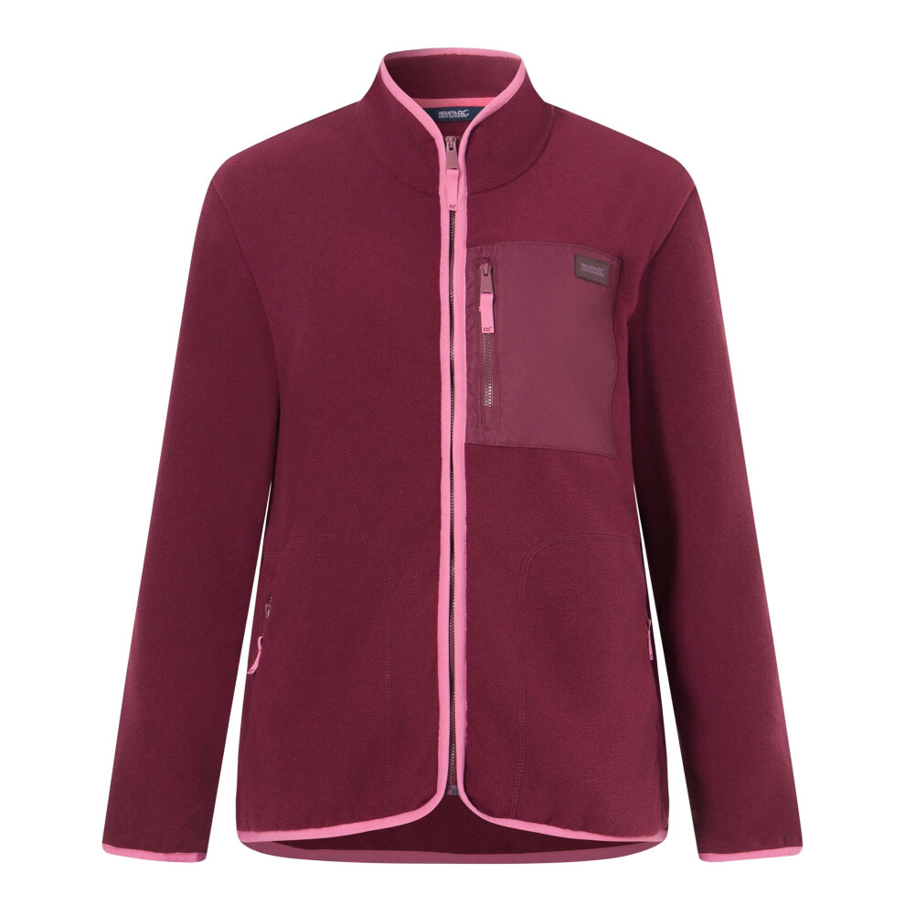 Regatta Women's Frankie Full Zip Fleece - Fig/Violet - 10 Uk - Fig/Violet - 70% Polyester/30% Recycled Polyester - Image 2