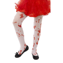 Smiffys Childrens/Kids Blood Splatter Stretch Halloween Tights