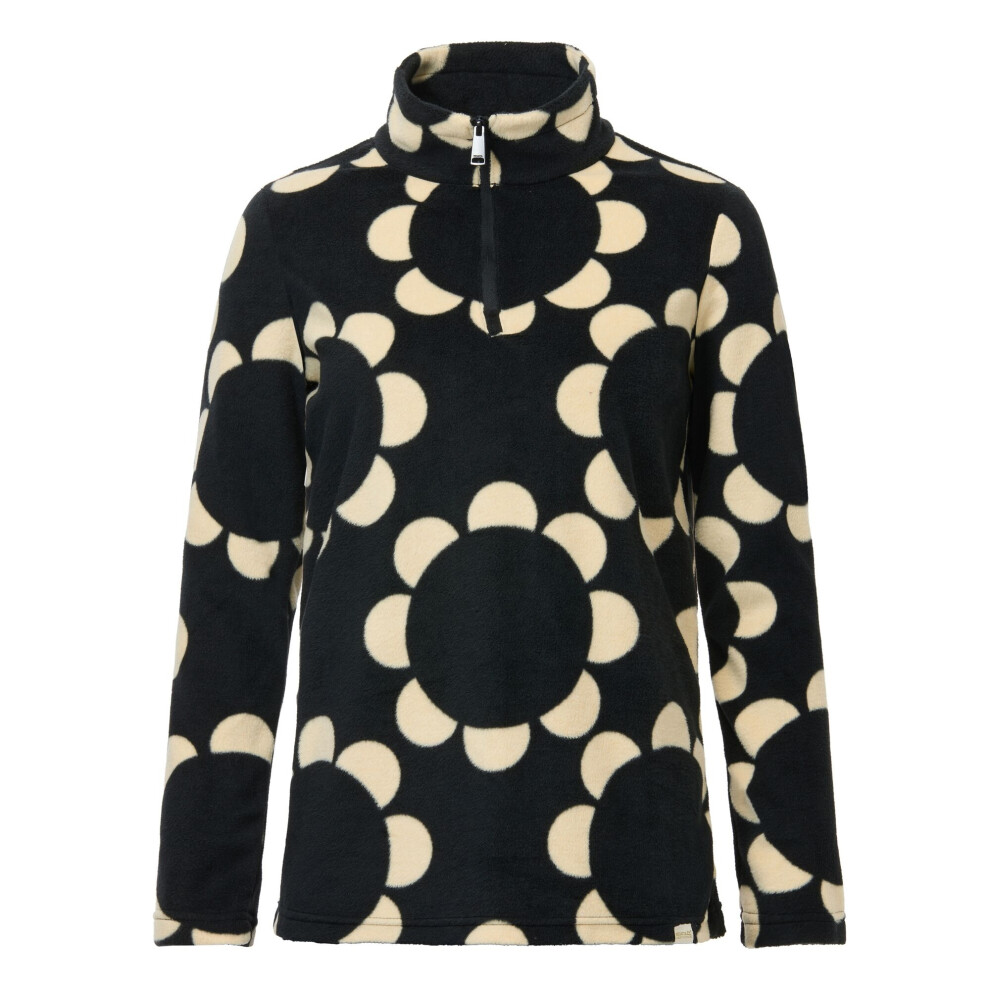 Regatta (18 Uk, Black) Womens/Ladies Orla Kiely Daisy Hoop Half Zip Fleece Top