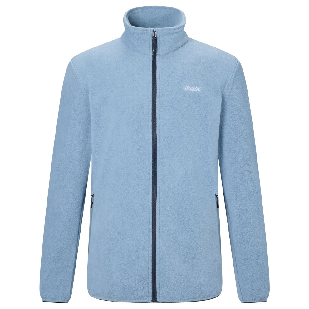 Regatta Men's Blue Harrow Full Zip Fleece Jacket - Dusky - S - Dusky - 70% Polyester/30% Recycled Polyester - Image 2