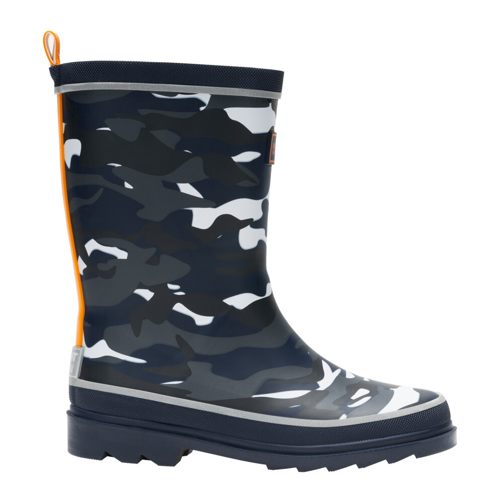Regatta (2.5 Uk, Black) Childrens/Kids Foxfire Camo Reflective Wellington Boots