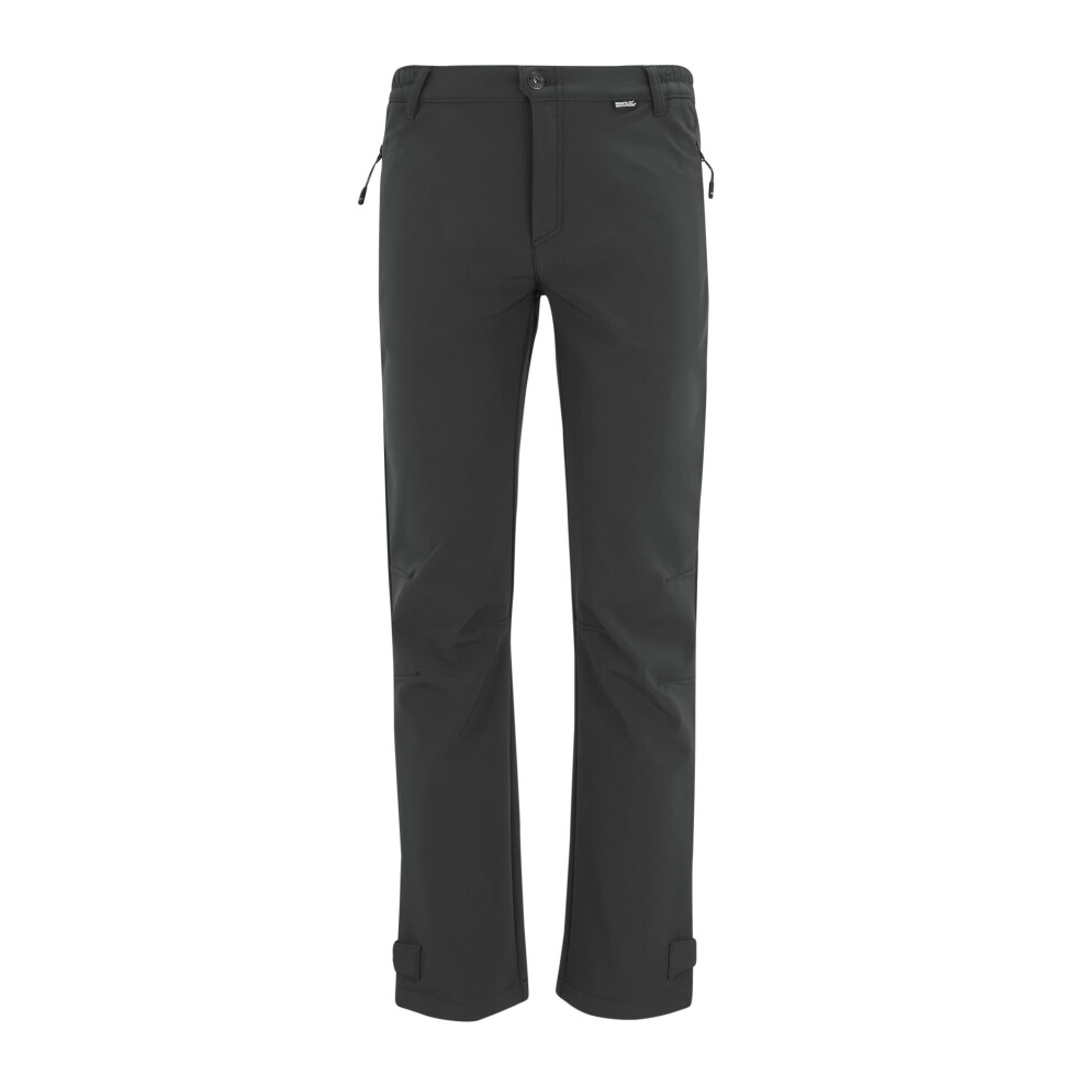 Regatta Men's Grey Geo Softshell Hiking Trousers - Size 38S - Image 3