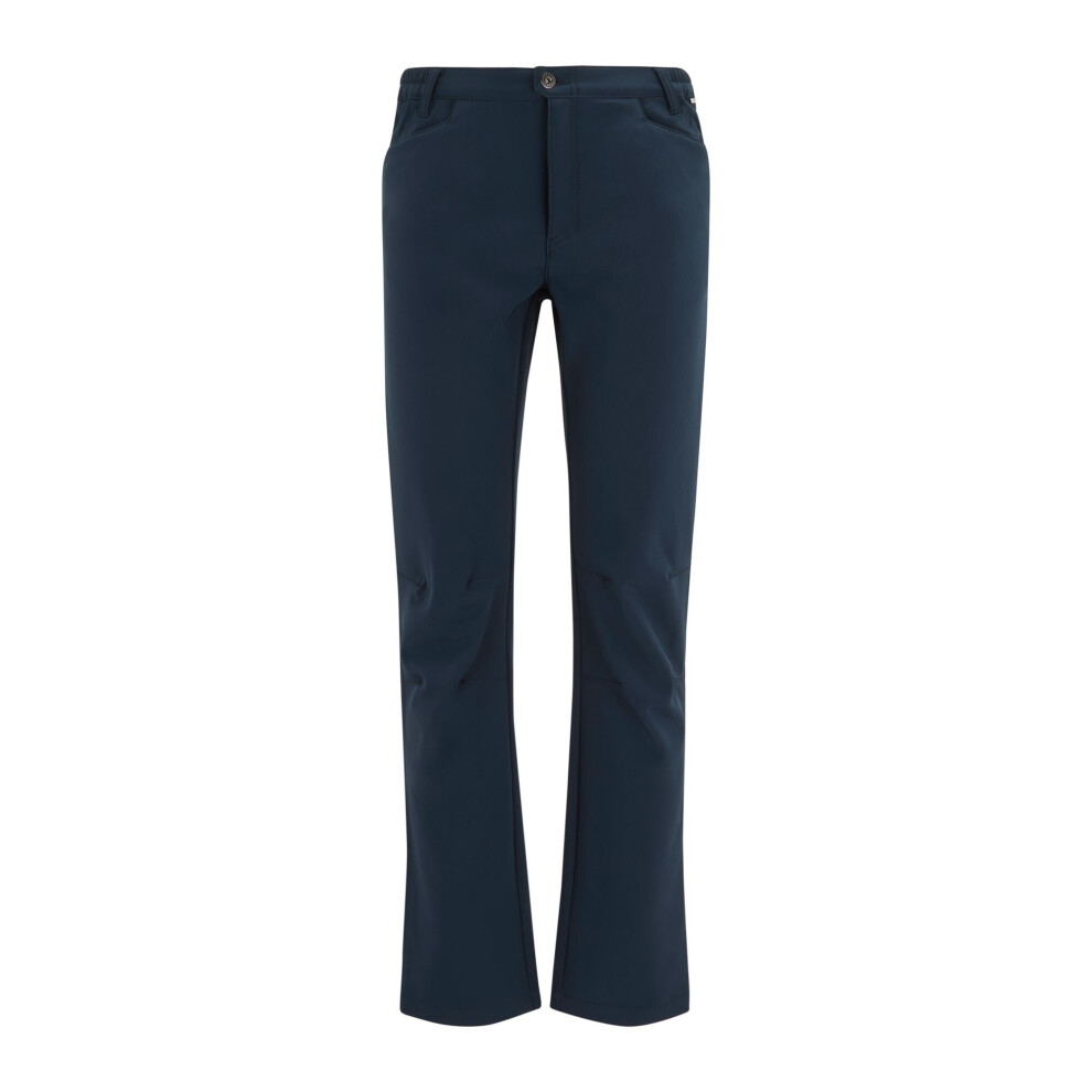 Regatta Fenton Softshell Trousers for Men, Navy, Size 40R, Water Repellent Stretch Walking Pants - Image 3