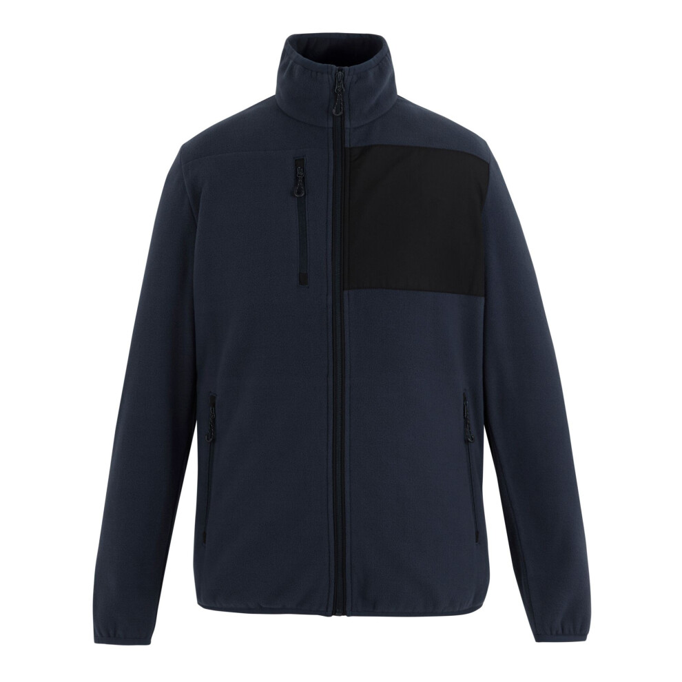 Regatta (3Xl, Navy/Black) Mens Active Microfleece Printable Jacket