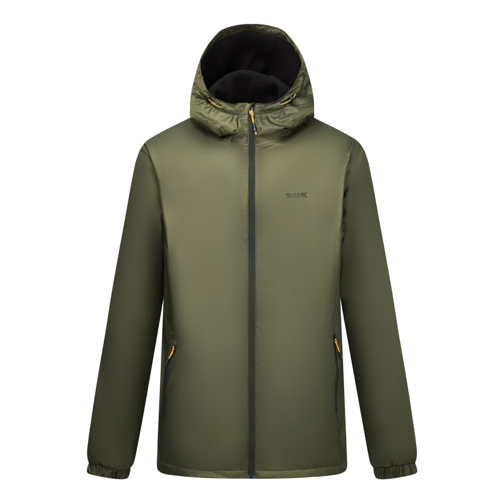 Regatta Men's Dark Kybre Fleece Lined Jacket - Khaki - 3XL - Khaki - 100% Polyamide - Image 2