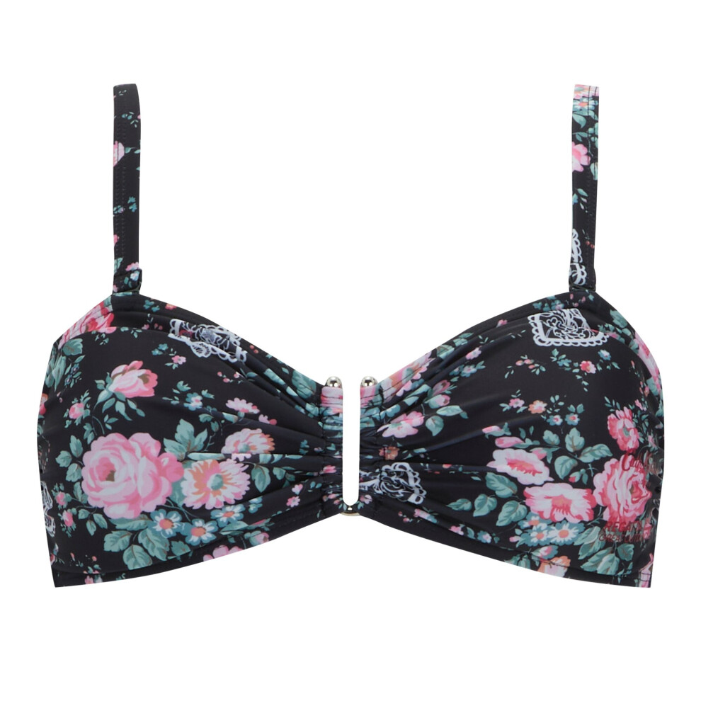 Regatta (18 Uk, Black) Womens/Ladies Cath Kidston Hackney Rose Bikini Top