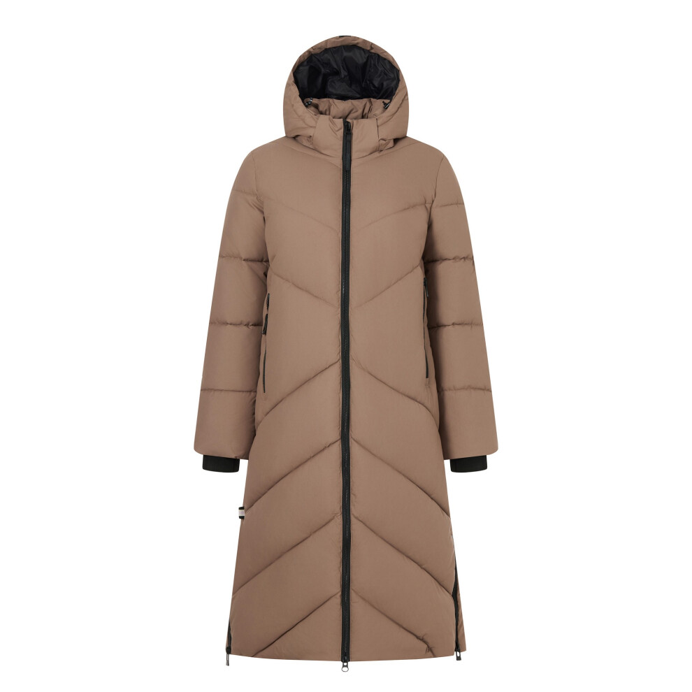 Regatta Women's / Merida Long Length Padded Jacket - Mocha - 12 Uk - Mocha - 100% Mixed - Image 2