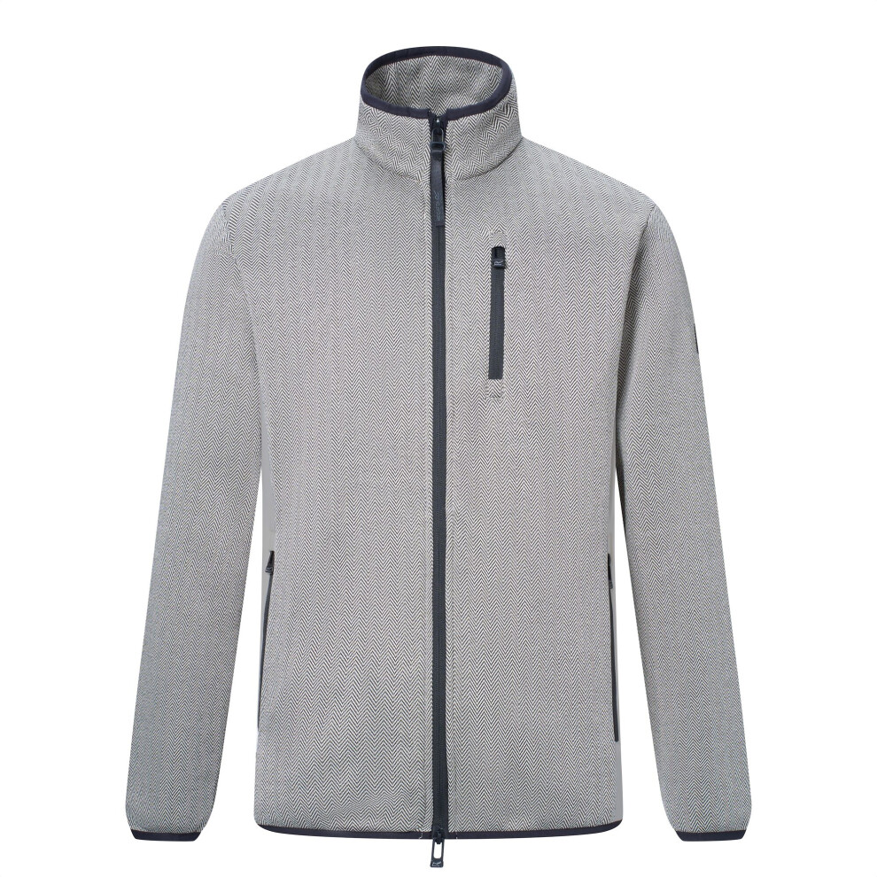 Regatta Men's Brayleigh Full Zip Fleece Jacket - Moonbeam - S - Moonbeam - 60% Polyester/30% Recycled Polyester/10% Elastane - Image 2