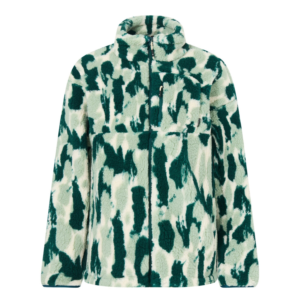 Regatta Women's / Roswind Brush Stroke Water Resistant Fleece Jacket - Deep Pine - 12 Uk - Deep Pine - 70% Polyester/30% Recycled Polyester - Image 2