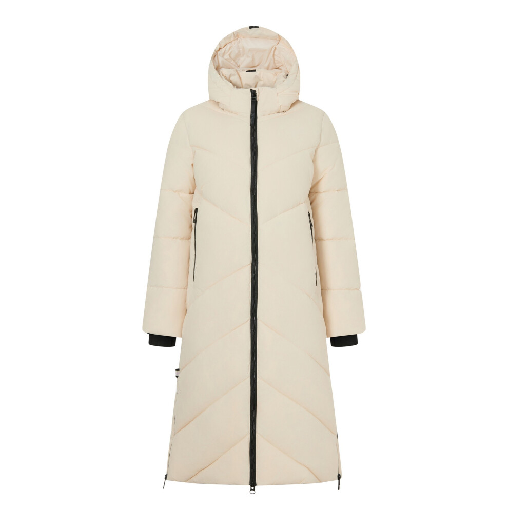 Regatta Women's Cream/White / Merida Long Length Padded Jacket - Size 16 - Image 3