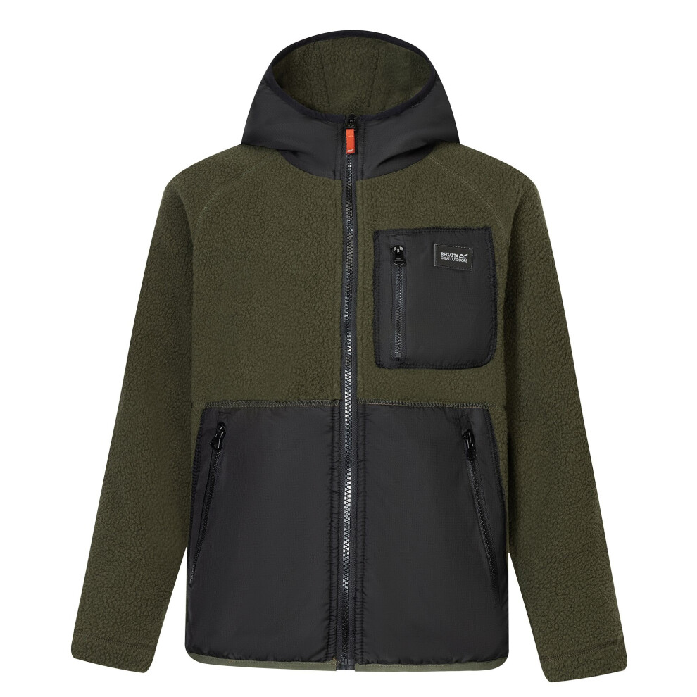 Regatta (13 Years, Dark Khaki/Black) Childrens/Kids Munro Hybrid Jacket
