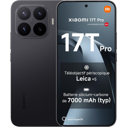 XIAOMI 17T Pro Smartphone,12GB 1TB,Black