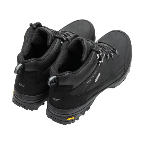 Regatta (6 UK, Black) Regatta Mens Burrell Leather Walking Boots 1