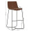 Set of 2 Joren Tan Brown PU Leather Bar Stools 5