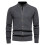 (Dark Gray,S)Men Solid Color Knit Top With Simple Design And High Flexibility For Winter 6