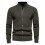 (Green,S)Men Solid Color Knit Top With Simple Design And High Flexibility Winter For 8