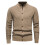 (Black,S)Men Solid Color Knit Top With Simple Design And High Flexibility Winter For 2