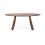 Julius Oval 4-6 Seater Dining Table - Walnut Effect 2