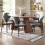 Julius Oval 4-6 Seater Dining Table - Walnut Effect 7