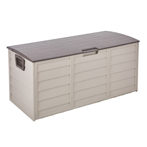Living And Home 290L Outdoor Storage Deck Box with Wheels