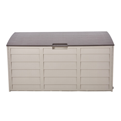 Living And Home 290L Outdoor Storage Deck Box with Wheels 1