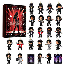 Michael Jackson Christmas Countdown Gift Box With Acrylic Decorations Gift For