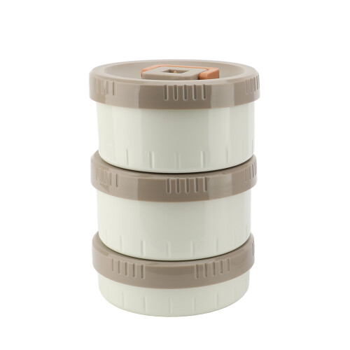 Edelstahl Isolierdose 2,6L mit Griff Lila