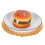 2 Stück Tischsets Gold PVC 20x20 cm Untersetzer 1