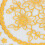 2 Stück Tischsets Gold PVC 20x20 cm Untersetzer 12