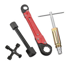 Quick Repair Plumbing Tools Kit, Angle Stop Wrench & 1/2 in Compression Sleeve Puller, Professional Plumbers Wrench