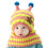 (Blue)Childrens Beeshaped Hat Fivepointed Star Decoration Twopiece Plush Material 12