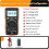 SWEVY Digital Multimeter Counts Pocket Voltmeter AC& Voltage Current Resistance Capacitance Tester with NCV, Firewire 101A+ 2