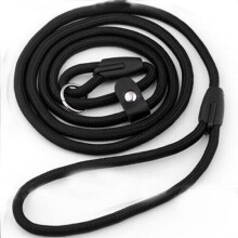 (Black,L)Nylon Pet Leash No Collar Needed Adjustable Length 120cm For Dogs Black Durable