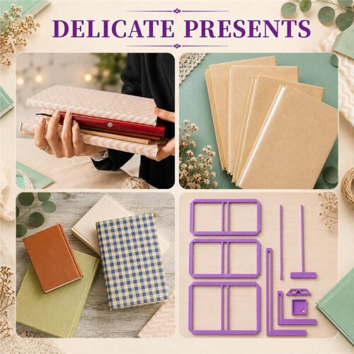 9Pcs Book Binding Easy Scrapbooking Tools Book Binding Kit Supplies for Notebook Calender Junk Journal Handbook 2