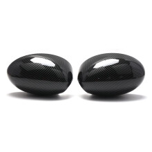 Side Wing Mirror Cover for Cooper R50 R52 R53 2001-2008 Wing Cap Exterior Door Rear View Trim Replacement 2PCS