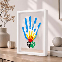DIY Handafdruk Fotolijst Kit, Fotolijst met Handafdrukken van Familie en een Paar Als Herinnering, Perfect Als Jubileum- of Verjaardagscadeau, Ideaal