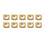 Titanium Coated Carbide Cutter Inserts for Wood Turning Tools, Square 11 X 11mm, 10pcs 1