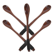 New Children Wooden Spoon for Eating Japanese Style 5Pcs Small Wood Utensil